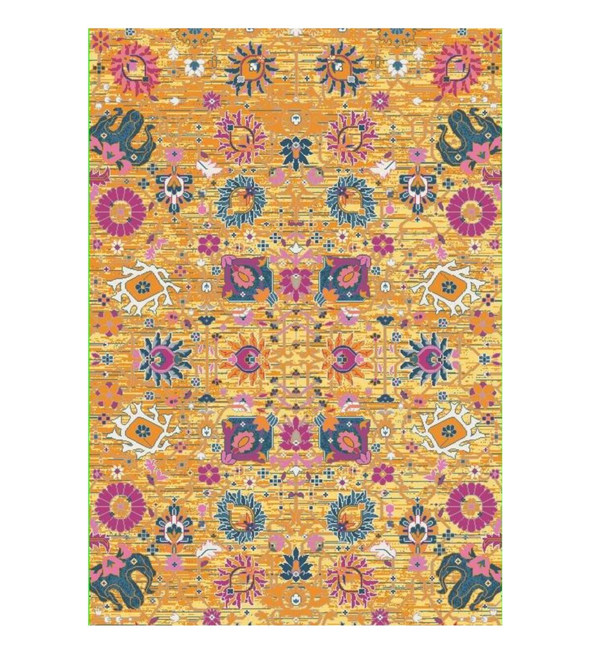 Zenith Petal Floral Yellow - Rugs & Carpets for Sale Online - Prime Rugs