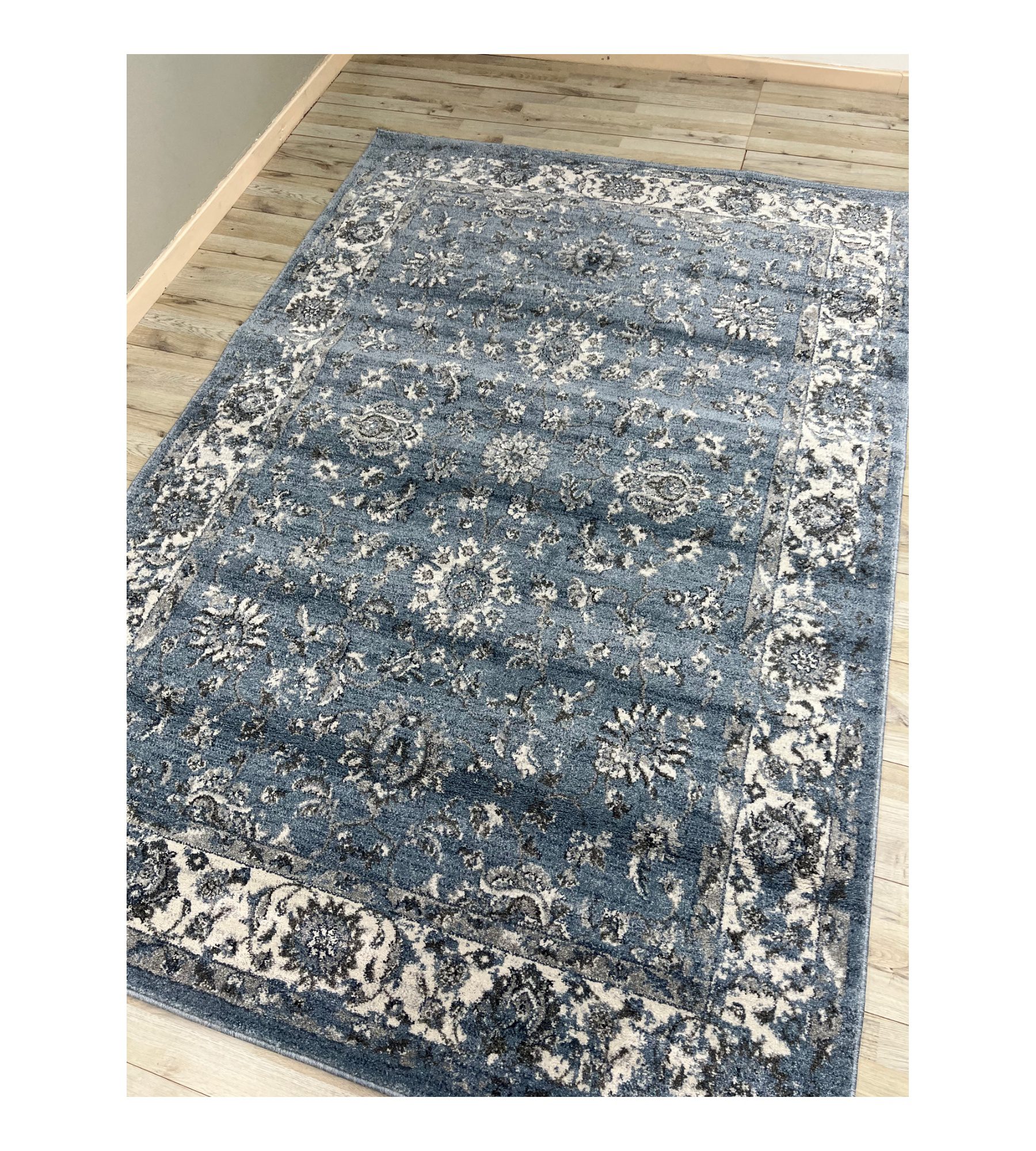Flowy Blue Rug Oasis Floral Blue - Rugs & Carpets for Sale Online - Prime Rugs