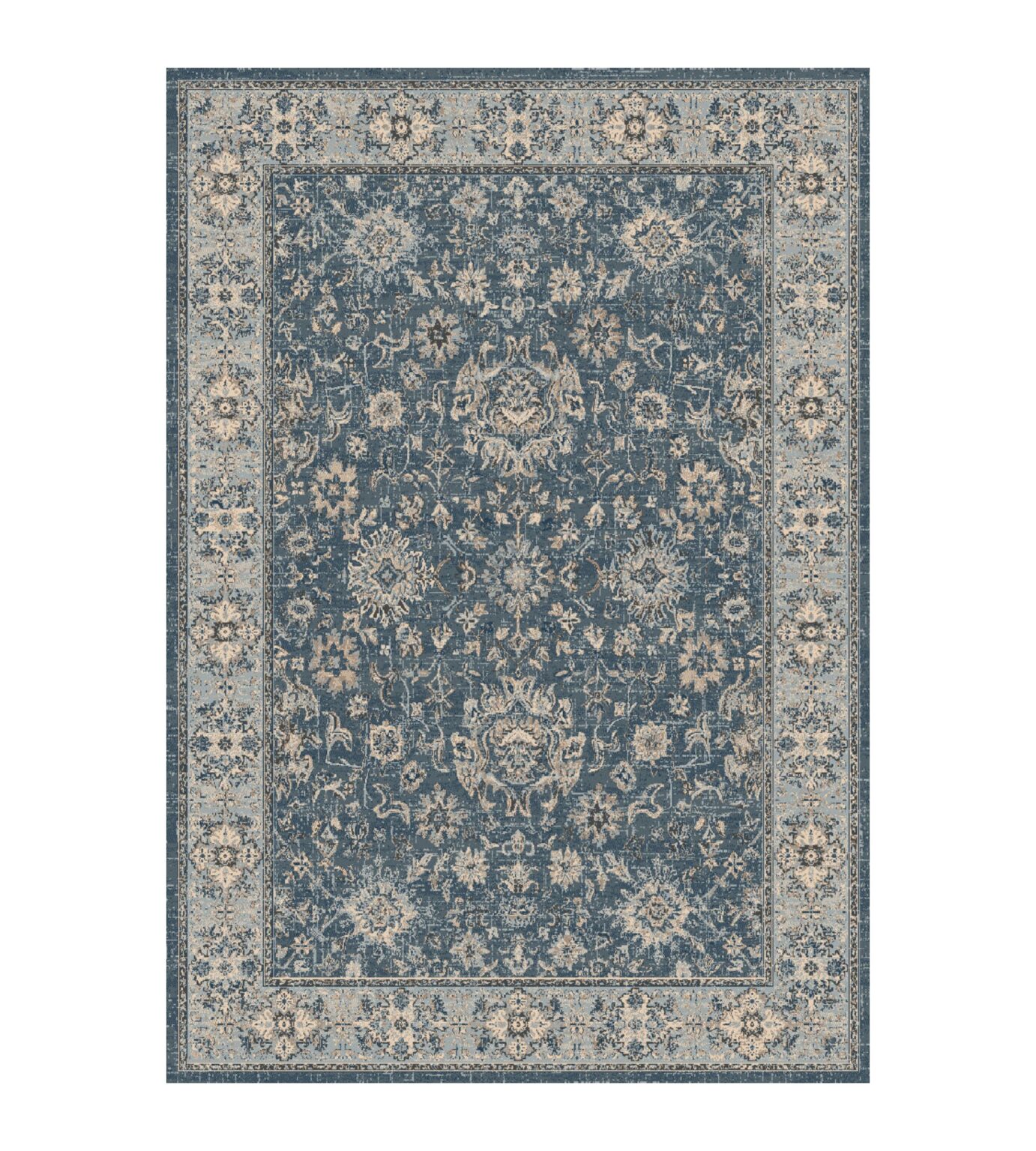 Savoy Rug Texture Savoy Washed Floral Blue - Rugs & Carpets for Sale Online - Prime Rugs